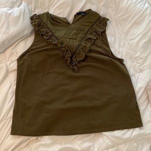 Jcrew ruffle tank